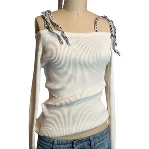 Sandro Knit Tie Top Balletcore
